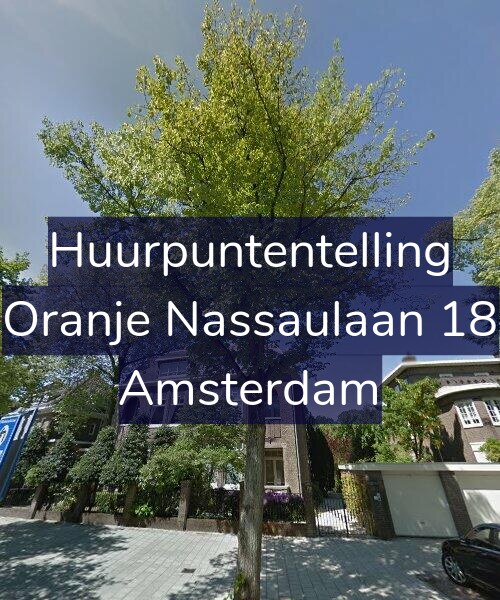Foto gevel Huurpuntentelling voor Oranje Nassaulaan 18, Amsterdam