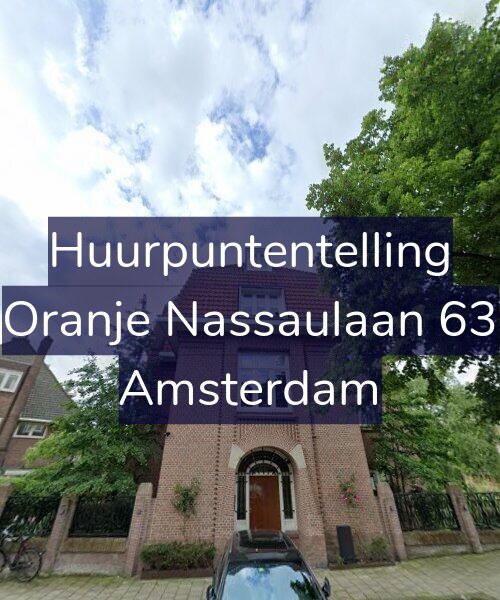 Foto gevel Huurpuntentelling voor Oranje Nassaulaan 63, Amsterdam
