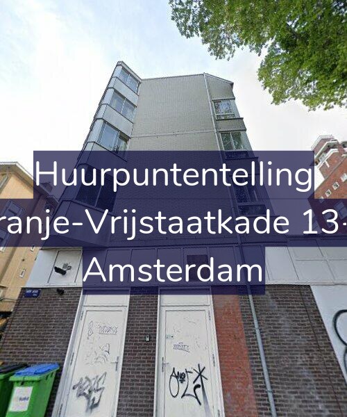 Foto gevel Huurpuntentelling voor Oranje-Vrijstaatkade 13-A, Amsterdam