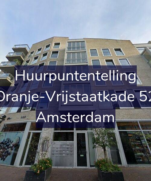 Foto gevel Huurpuntentelling voor Oranje-Vrijstaatkade 52, Amsterdam