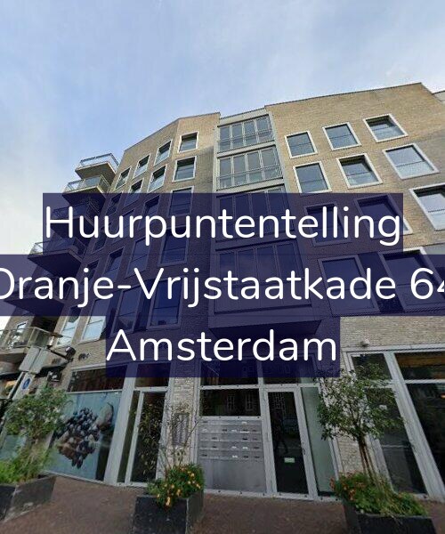 Foto gevel Huurpuntentelling voor Oranje-Vrijstaatkade 64, Amsterdam