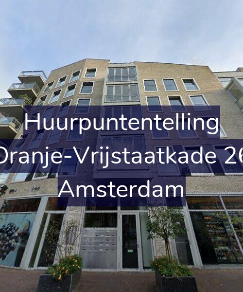 Foto gevel Huurpuntentelling voor Oranje-Vrijstaatkade 26, Amsterdam