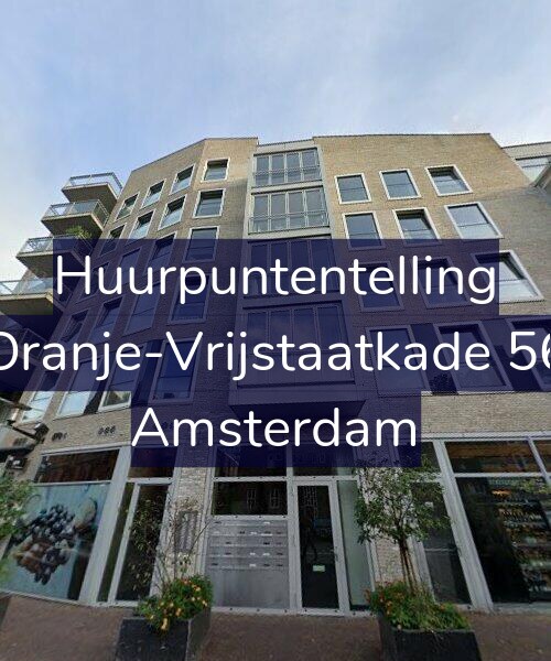 Foto gevel Huurpuntentelling voor Oranje-Vrijstaatkade 56, Amsterdam