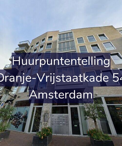 Foto gevel Huurpuntentelling voor Oranje-Vrijstaatkade 54, Amsterdam
