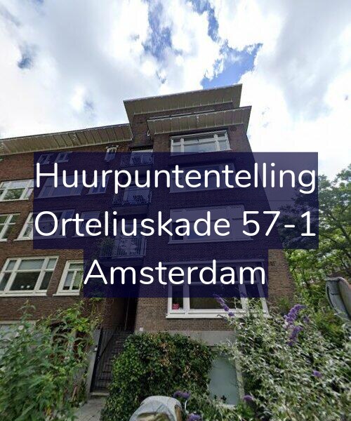 Foto gevel Huurpuntentelling voor Orteliuskade 57-1, Amsterdam