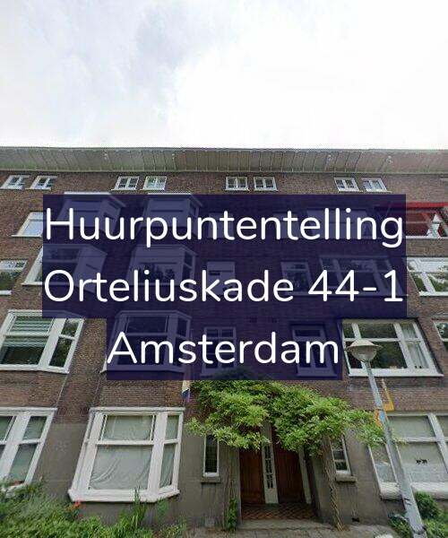 Foto gevel Huurpuntentelling voor Orteliuskade 44-1, Amsterdam