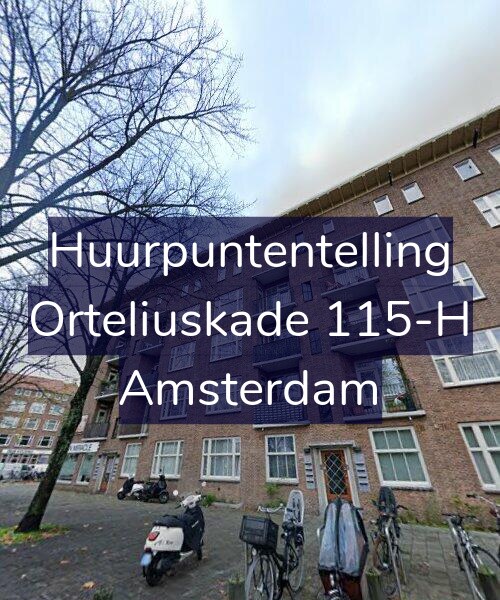 Foto gevel Huurpuntentelling voor Orteliuskade 115-H, Amsterdam