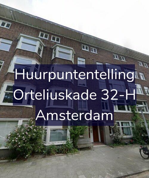 Foto gevel Huurpuntentelling voor Orteliuskade 32-H, Amsterdam