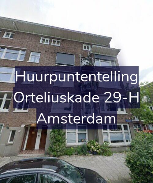 Foto gevel Huurpuntentelling voor Orteliuskade 29-H, Amsterdam
