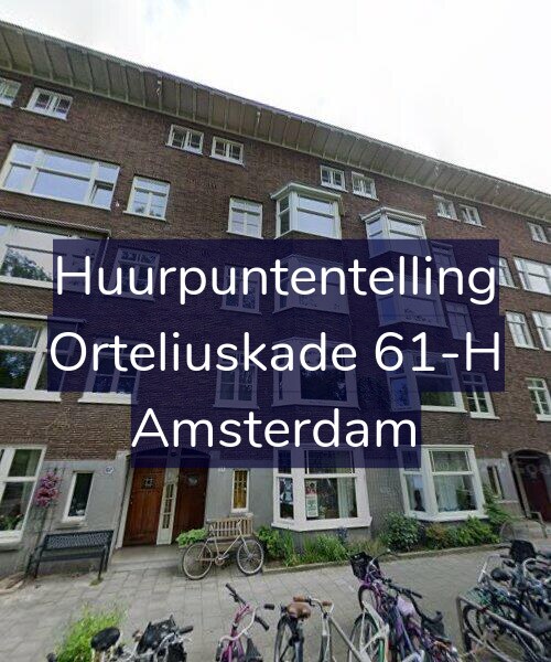 Foto gevel Huurpuntentelling voor Orteliuskade 61-H, Amsterdam