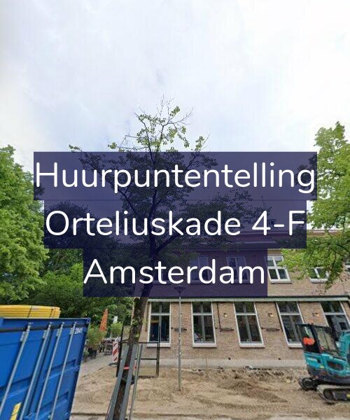 Foto gevel Huurpuntentelling voor Orteliuskade 4-F, Amsterdam