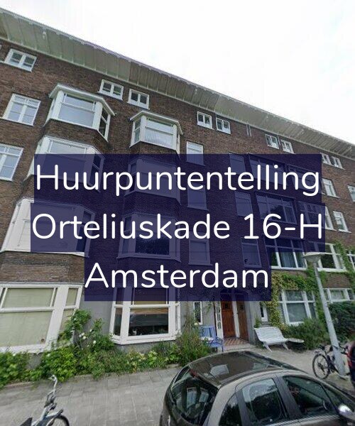 Foto gevel Huurpuntentelling voor Orteliuskade 16-H, Amsterdam