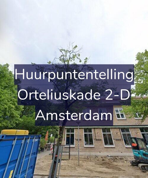 Foto gevel Huurpuntentelling voor Orteliuskade 2-D, Amsterdam