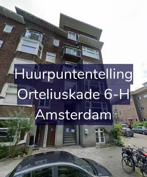 Foto gevel Huurpuntentelling voor Orteliuskade 6-H, Amsterdam
