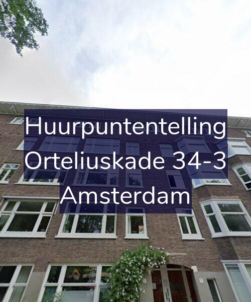 Foto gevel Huurpuntentelling voor Orteliuskade 34-3, Amsterdam
