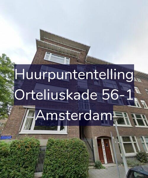 Foto gevel Huurpuntentelling voor Orteliuskade 56-1, Amsterdam