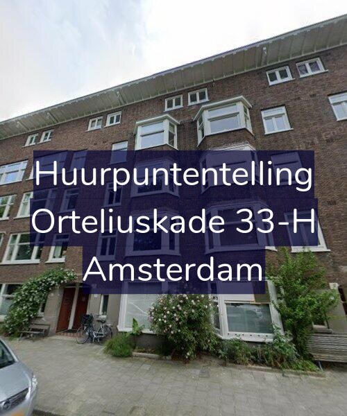 Foto gevel Huurpuntentelling voor Orteliuskade 33-H, Amsterdam