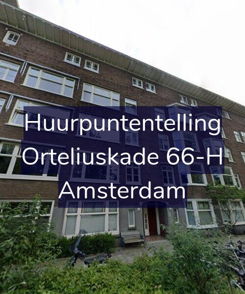 Foto gevel Huurpuntentelling voor Orteliuskade 66-H, Amsterdam