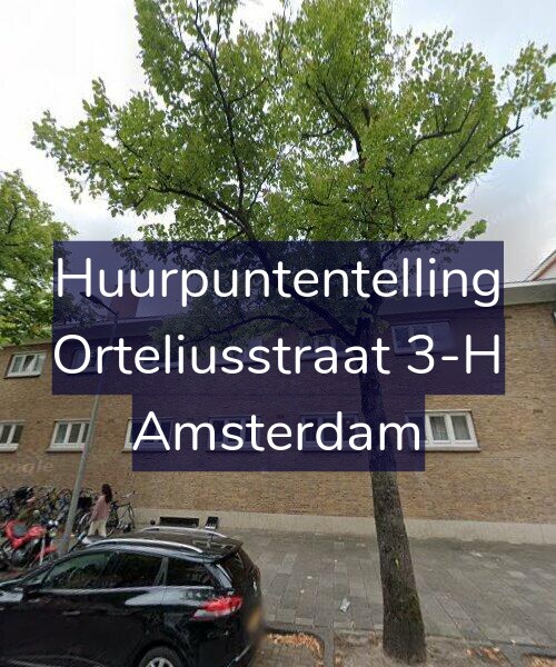 Foto gevel Huurpuntentelling voor Orteliusstraat 3-H, Amsterdam