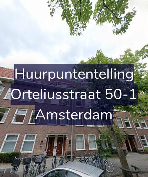 Foto gevel Huurpuntentelling voor Orteliusstraat 50-1, Amsterdam
