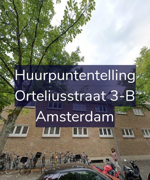 Foto gevel Huurpuntentelling voor Orteliusstraat 3-B, Amsterdam