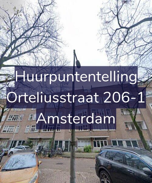 Foto gevel Huurpuntentelling voor Orteliusstraat 206-1, Amsterdam