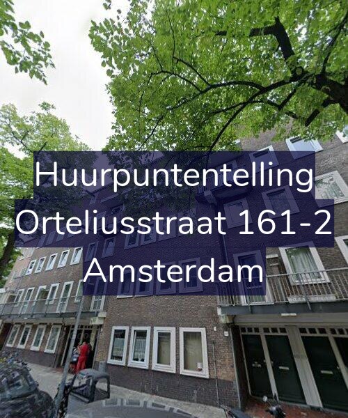 Foto gevel Huurpuntentelling voor Orteliusstraat 161-2, Amsterdam