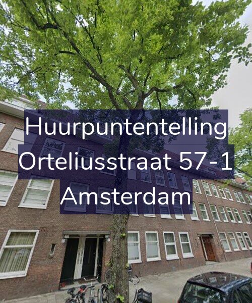 Foto gevel Huurpuntentelling voor Orteliusstraat 57-1, Amsterdam