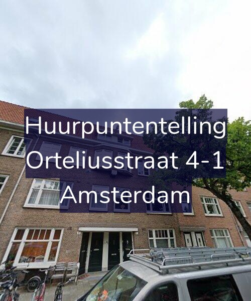 Foto gevel Huurpuntentelling voor Orteliusstraat 4-1, Amsterdam