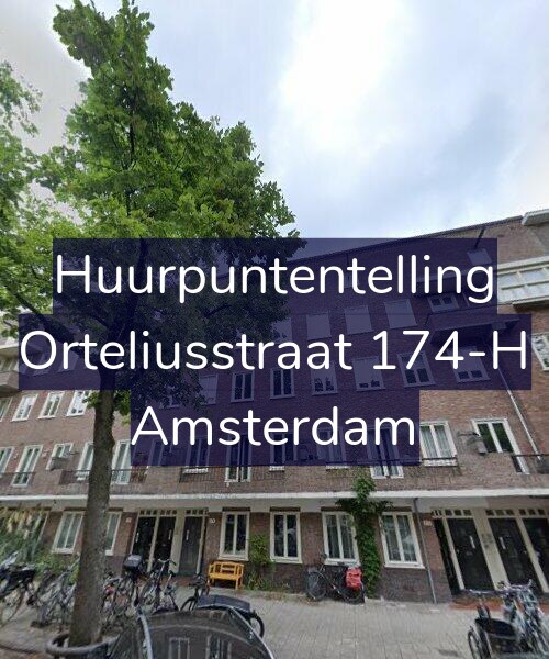 Foto gevel Huurpuntentelling voor Orteliusstraat 174-H, Amsterdam