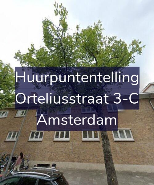 Foto gevel Huurpuntentelling voor Orteliusstraat 3-C, Amsterdam