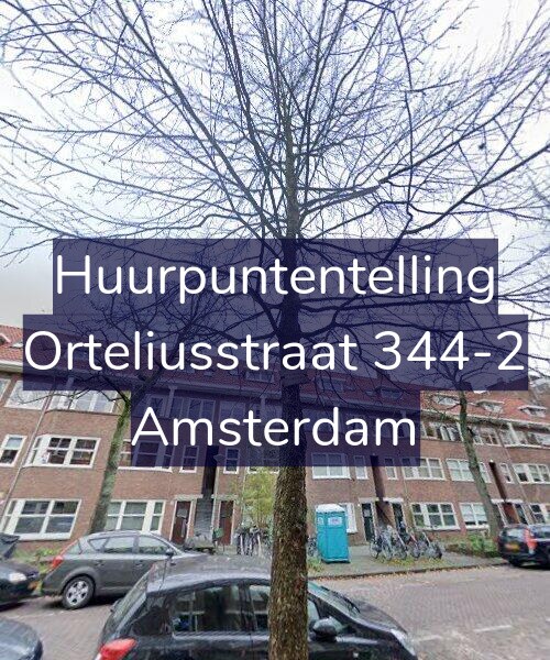 Foto gevel Huurpuntentelling voor Orteliusstraat 344-2, Amsterdam