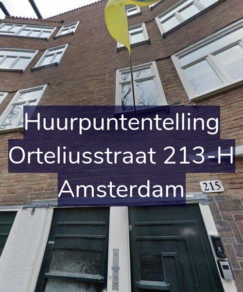 Foto gevel Huurpuntentelling voor Orteliusstraat 213-H, Amsterdam