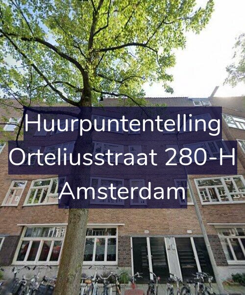 Foto gevel Huurpuntentelling voor Orteliusstraat 280-H, Amsterdam