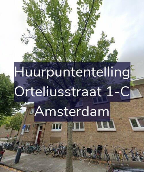 Foto gevel Huurpuntentelling voor Orteliusstraat 1-C, Amsterdam