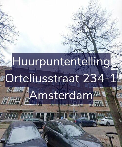 Foto gevel Huurpuntentelling voor Orteliusstraat 234-1, Amsterdam