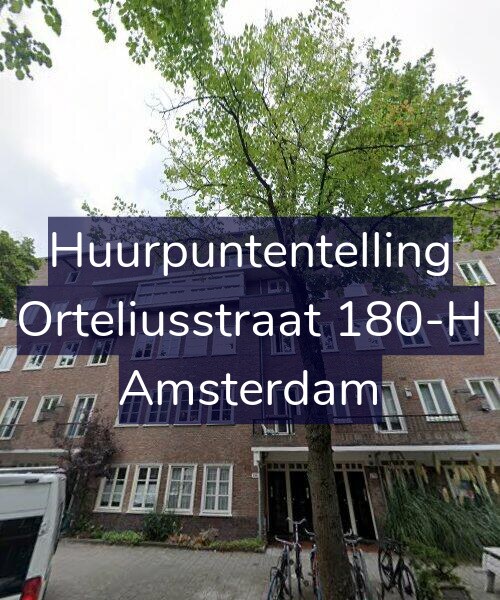 Foto gevel Huurpuntentelling voor Orteliusstraat 180-H, Amsterdam