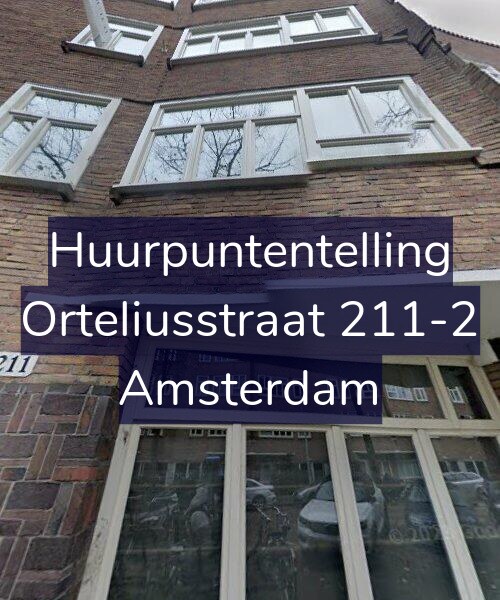 Foto gevel Huurpuntentelling voor Orteliusstraat 211-2, Amsterdam
