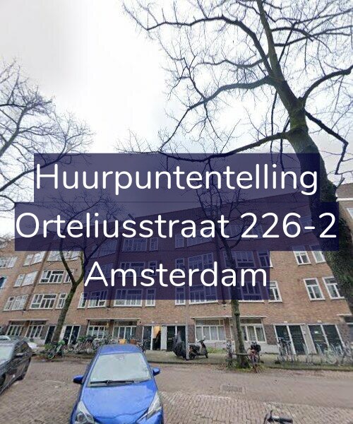 Foto gevel Huurpuntentelling voor Orteliusstraat 226-2, Amsterdam