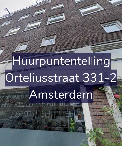 Foto gevel Huurpuntentelling voor Orteliusstraat 331-2, Amsterdam