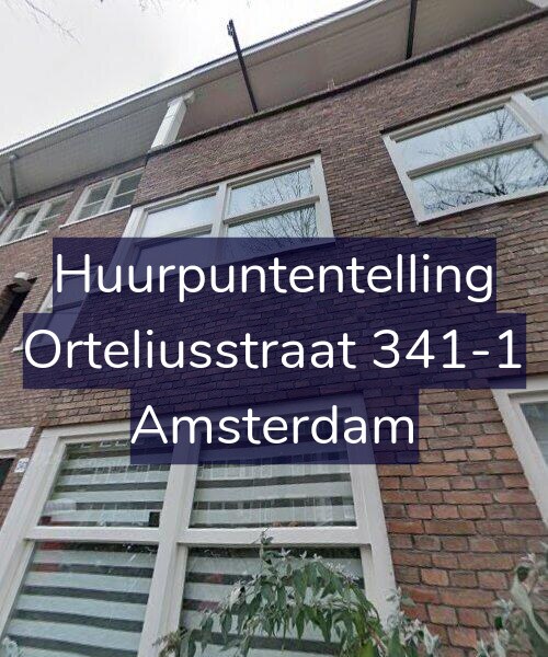 Foto gevel Huurpuntentelling voor Orteliusstraat 341-1, Amsterdam
