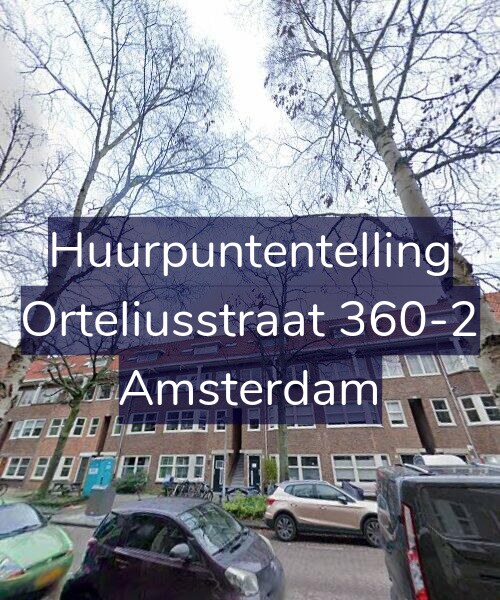 Foto gevel Huurpuntentelling voor Orteliusstraat 360-2, Amsterdam