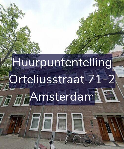 Foto gevel Huurpuntentelling voor Orteliusstraat 71-2, Amsterdam