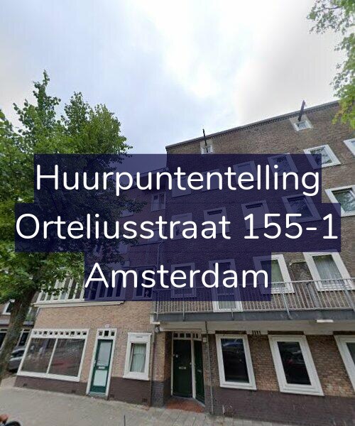 Foto gevel Huurpuntentelling voor Orteliusstraat 155-1, Amsterdam