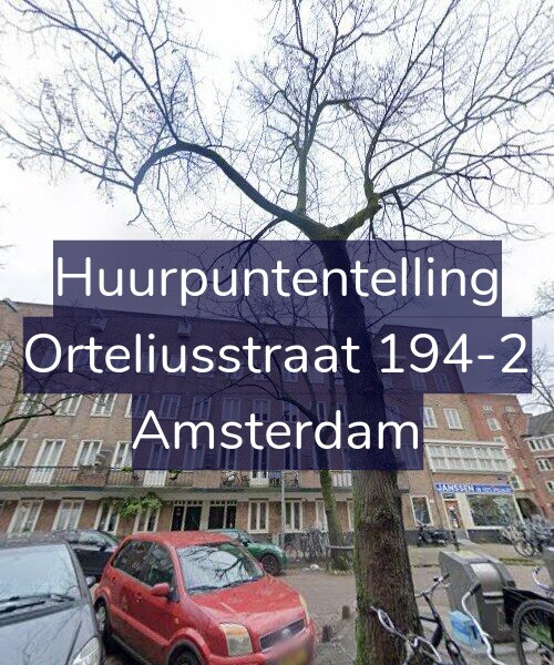 Foto gevel Huurpuntentelling voor Orteliusstraat 194-2, Amsterdam
