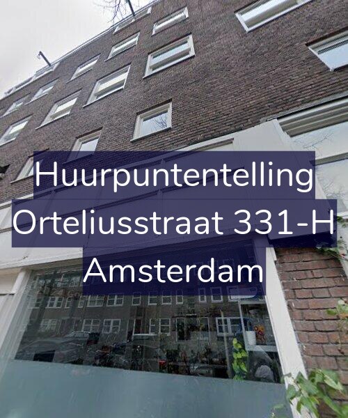 Foto gevel Huurpuntentelling voor Orteliusstraat 331-H, Amsterdam