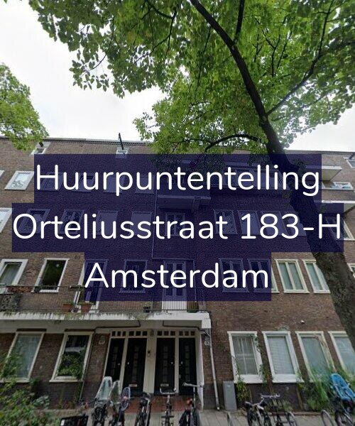 Foto gevel Huurpuntentelling voor Orteliusstraat 183-H, Amsterdam