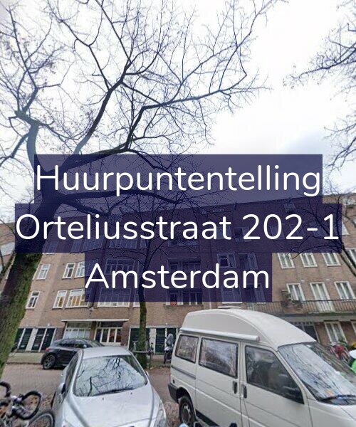 Foto gevel Huurpuntentelling voor Orteliusstraat 202-1, Amsterdam