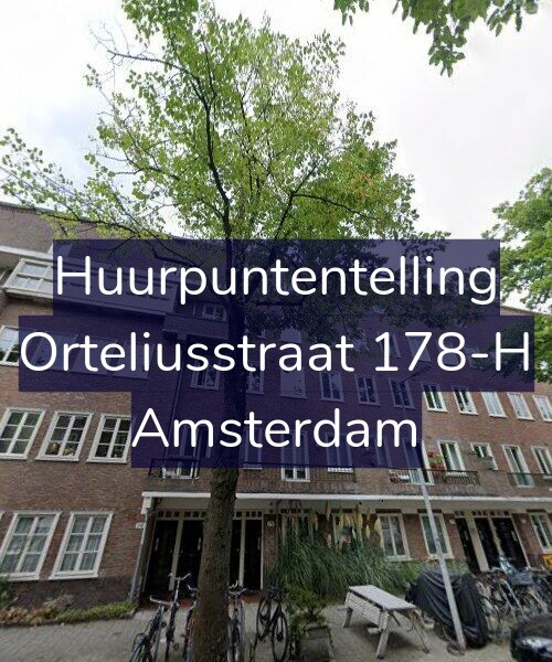 Foto gevel Huurpuntentelling voor Orteliusstraat 178-H, Amsterdam