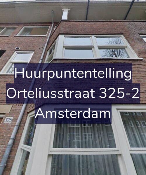 Foto gevel Huurpuntentelling voor Orteliusstraat 325-2, Amsterdam